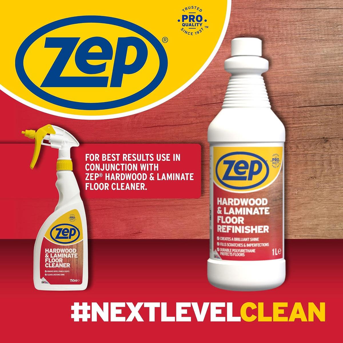 Zep Hardwood & Laminate Floor Cleaner Spray Residue-Free Wood Floor Cleaner Varnished & Finished Floors 750 ml - Image 4