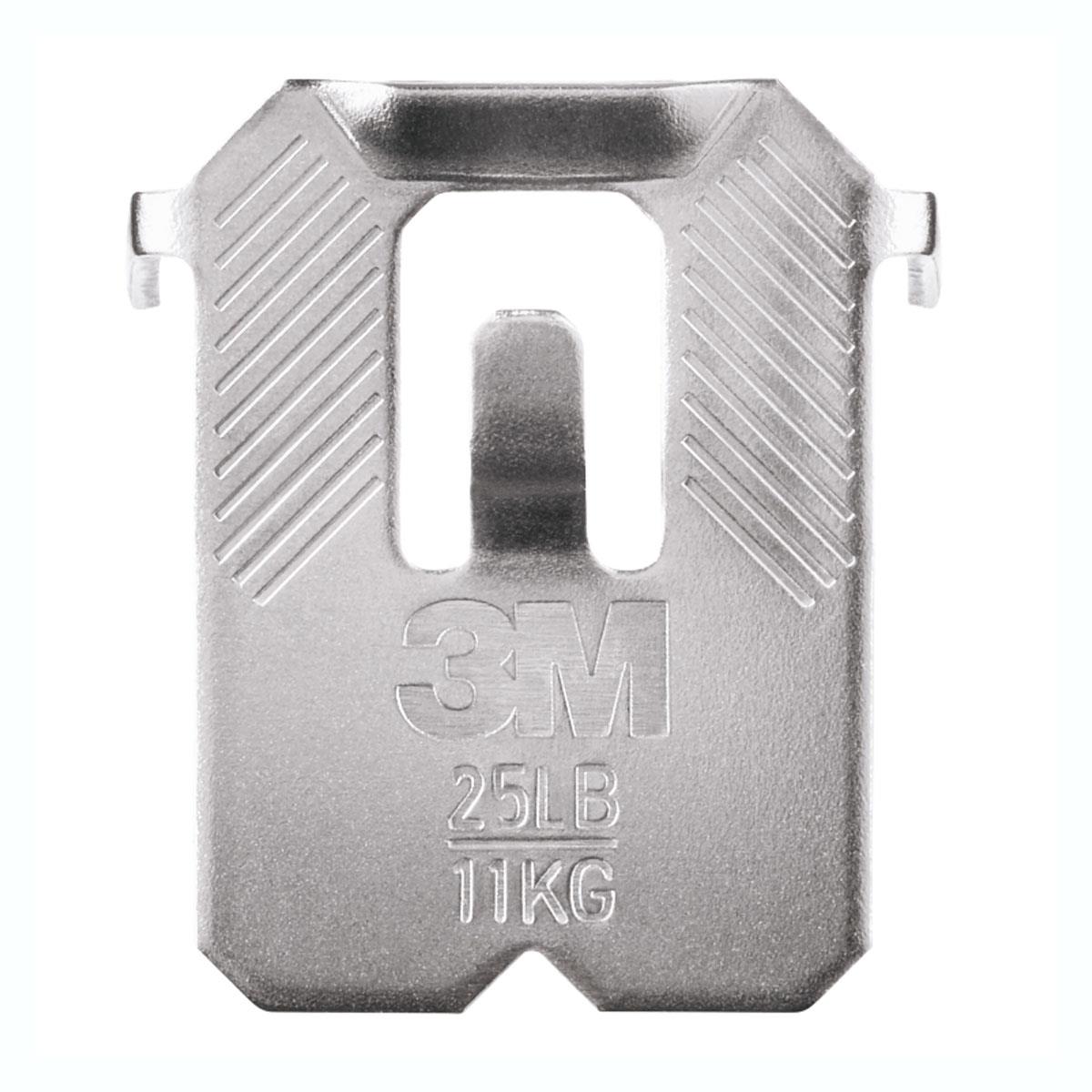 3M CLAW Drywall Plasterboard Picture Hanger Wall Hooks Heavy Duty Alloy Steel Mirror Frame Hanging Solution Silver 11kg Capacity 2 Pack - Image 2