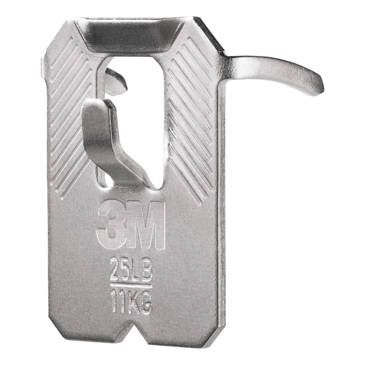 3M CLAW Drywall Plasterboard Picture Hanger Wall Hooks Heavy Duty Alloy Steel Mirror Frame Hanging Solution Silver 11kg Capacity 2 Pack - Image 3