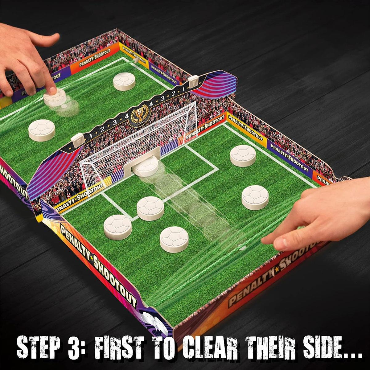 John Adams Penalty Shootout Football Game Flicking Tabletop Game Fold-Out 60cm Stadium 2 Players Ages 6+ - Image 4