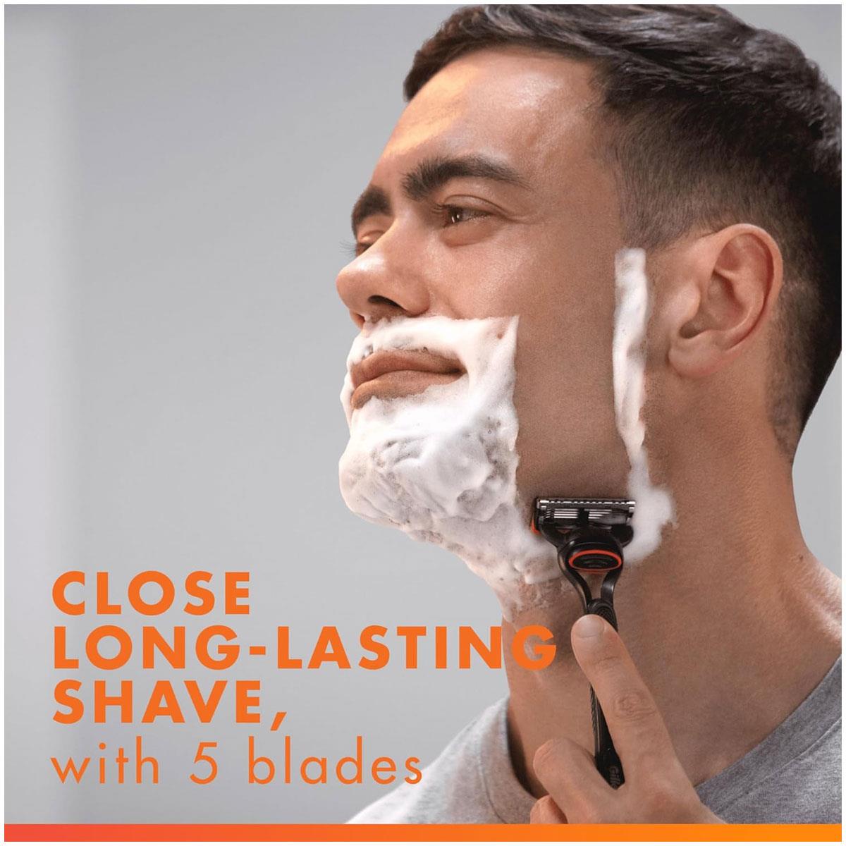 Gillette Fusion5 Razor Blade Refills for Men 5 Anti-Friction Blades Precision Trimmer Lubrastrip Pack of 8 - Image 2