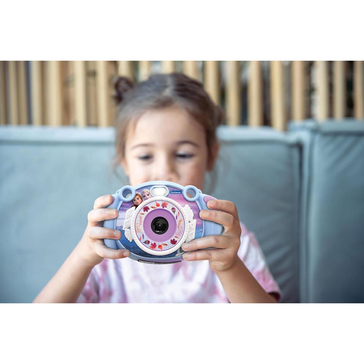 Lexibook Frozen Kids Digital Camera 12MP Full HD 1080p 2-Inch LCD 400mAh Blue/Purple - Image 2