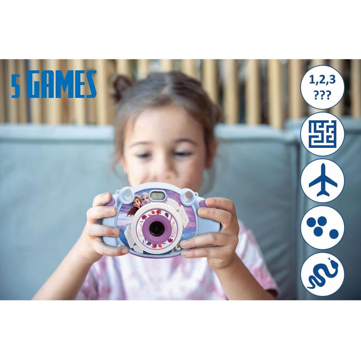 Lexibook Frozen Kids Digital Camera 12MP Full HD 1080p 2-Inch LCD 400mAh Blue/Purple - Image 7