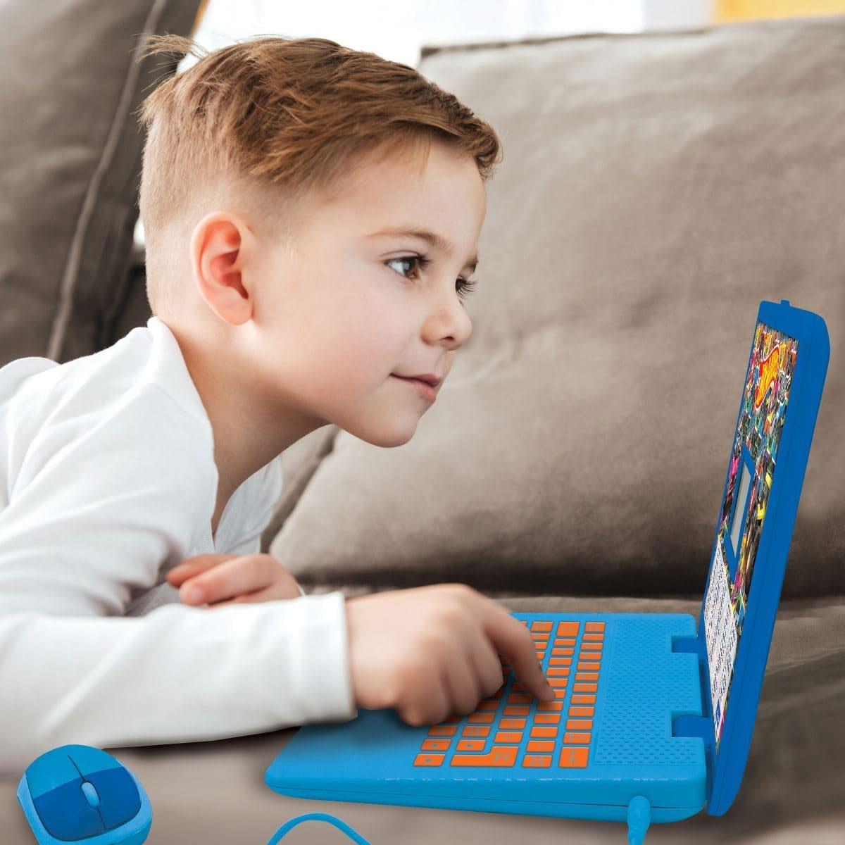 Lexibook Hot Wheels Educational Laptop for Kids Bilingual English/French 124 Activities Mouse Orange & Black Age 5+ - Image 6