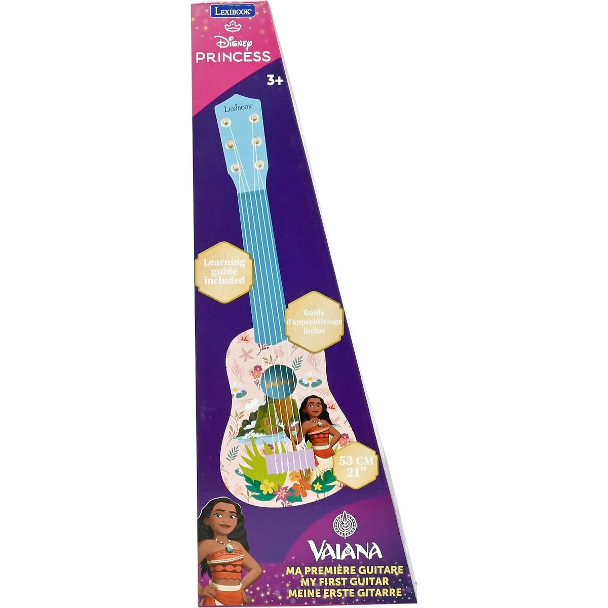 Lexibook Disney Moana My First Guitar for Children 53 cm 6 Nylon Strings Pink/Blue - Image 5