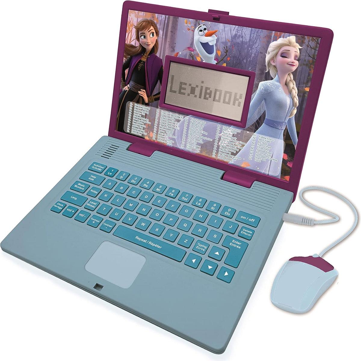 Lexibook Disney Frozen 2 Educational Laptop French/English 124 Activities Elsa & Anna Blue/Purple