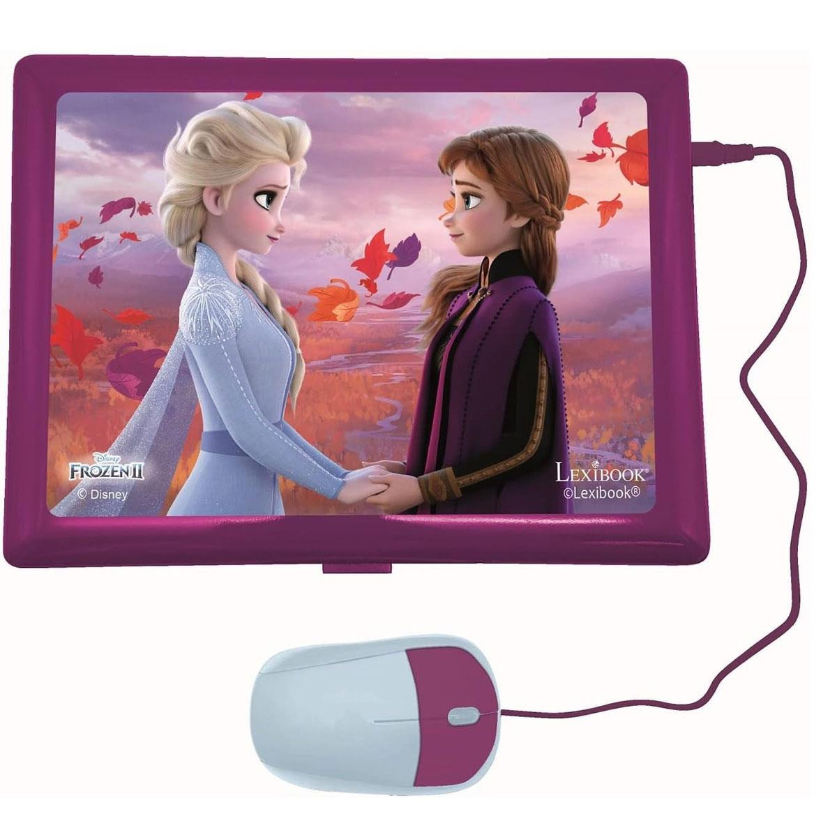 Lexibook Disney Frozen 2 Educational Laptop French/English 124 Activities Elsa & Anna Blue/Purple - Image 4