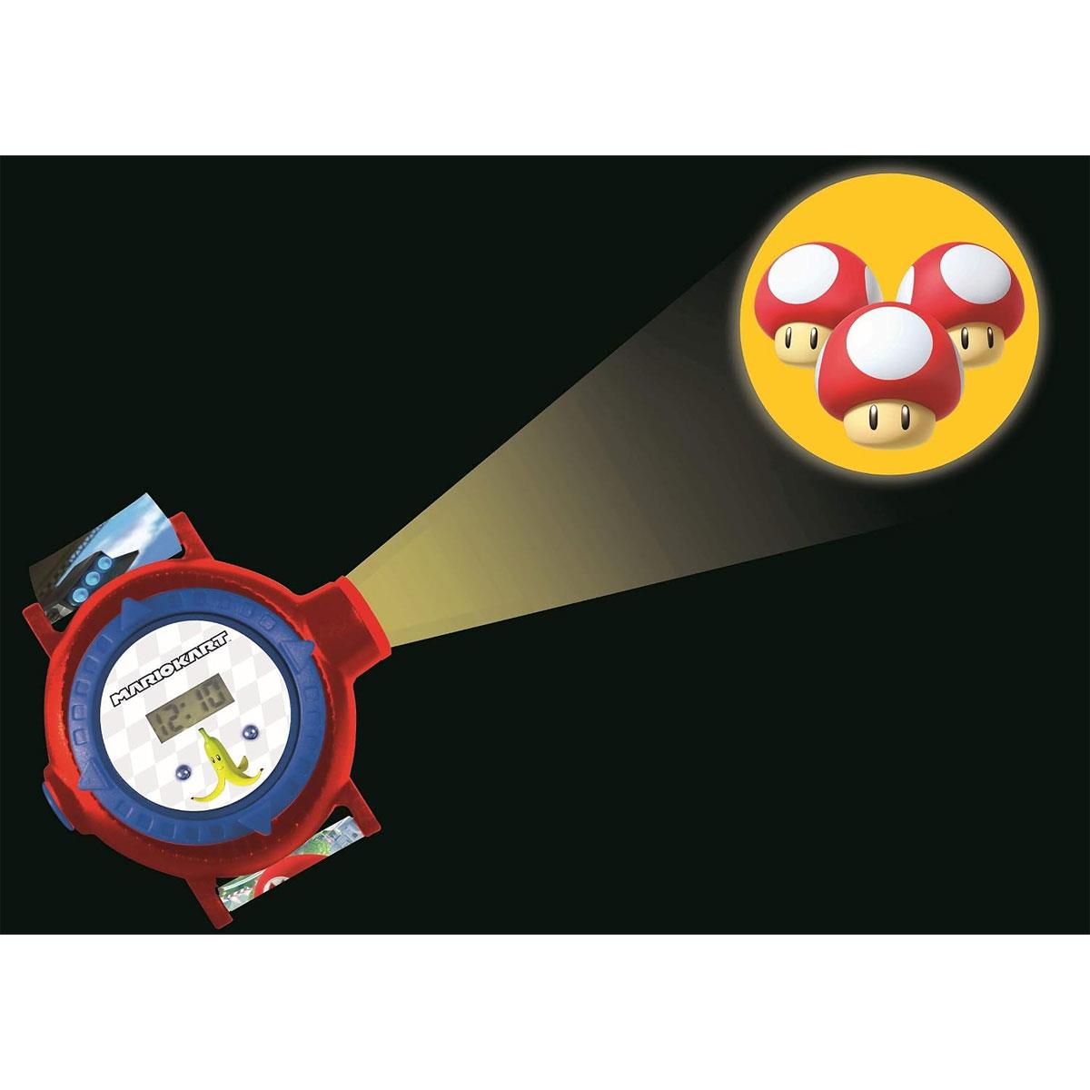 Lexibook Mario Kart Children's Projection Watch Digital Watch with 20 Images Adjustable Silicone Strap Blue/Multicolour - Image 5