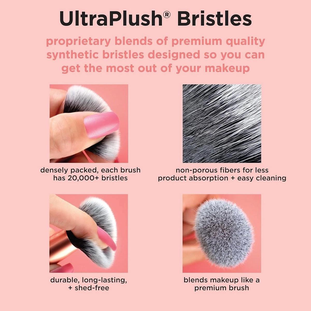 Real Techniques Double Time Brush And Lash 4 Piece Eye Makeup Set with Dual-Ended Brushes And Eyelash Curler - Image 5