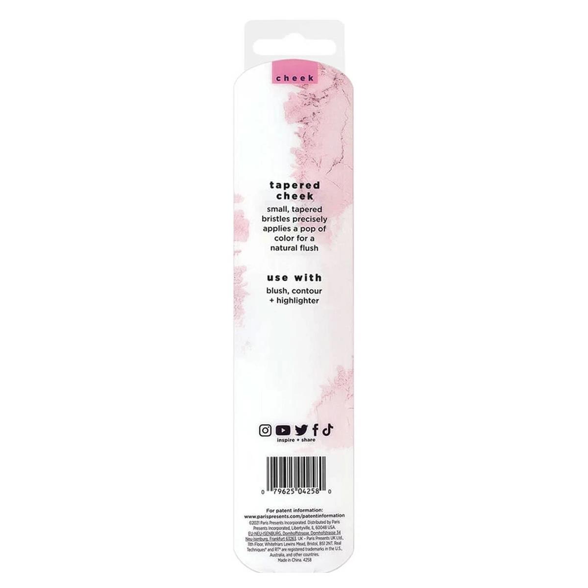 Real Techniques Tapered Cheek Brush Pink With Soft Synthetic Bristles For Blush, Highlighting And Contour - Image 4