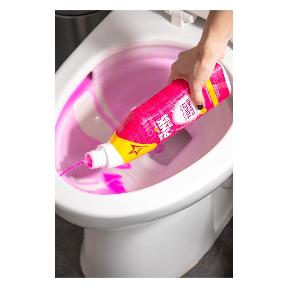 The Pink Stuff Miracle Toilet Cleaner Gel 750ml Thick Cling Formula Limescale Remover 99.9% Germ Protection Fresh Fruity Scent - Image 6