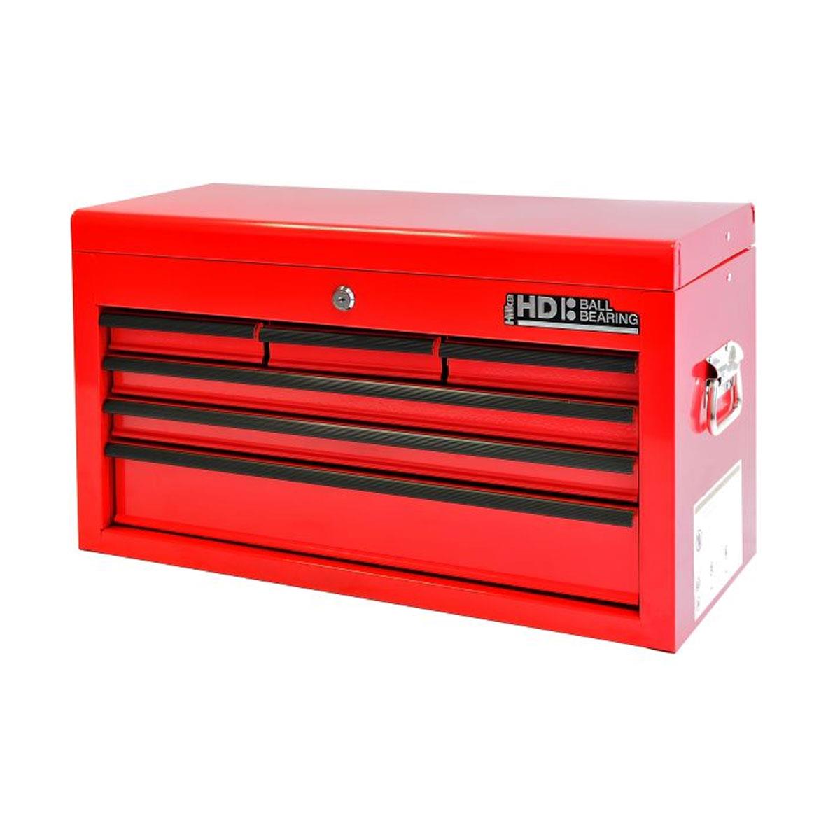 Hilka Heavy Duty 6 Drawer Tool Chest All Steel Construction Ball Bearing Slides Key Lock Industrial Powder Coated Finish - Image 2