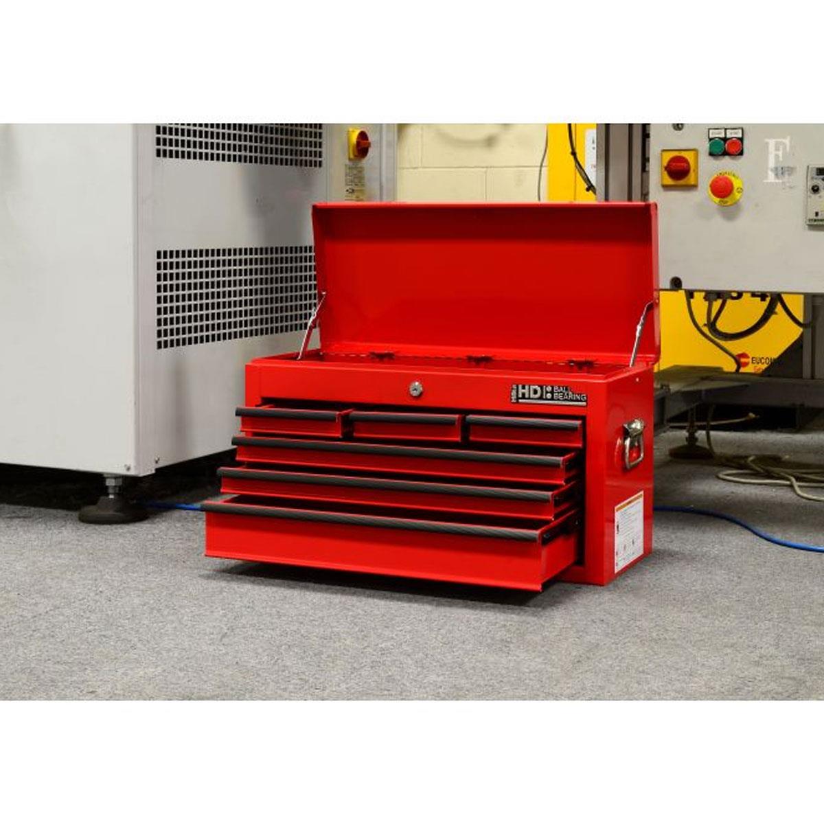 Hilka Heavy Duty 6 Drawer Tool Chest All Steel Construction Ball Bearing Slides Key Lock Industrial Powder Coated Finish - Image 8