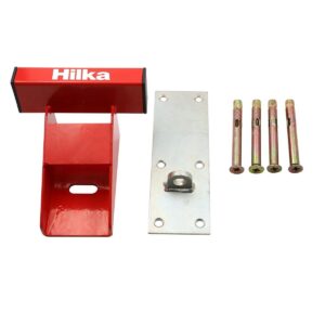 Hilka 150mm Garage Door Defender Powder-Coated Steel Security Lock Floor Mounted Up and Over Garage Doors