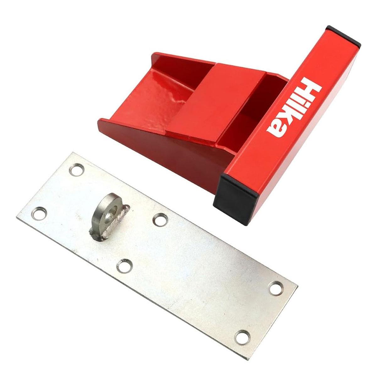 Hilka 150mm Garage Door Defender Powder-Coated Steel Security Lock Floor Mounted Up and Over Garage Doors - Image 2
