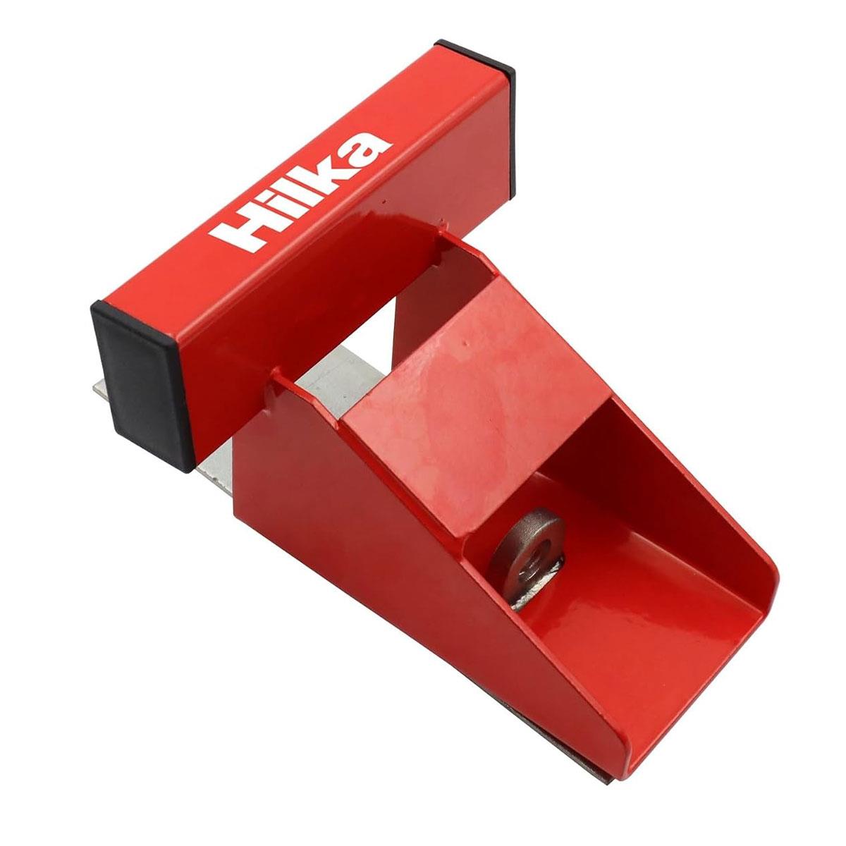 Hilka 150mm Garage Door Defender Powder-Coated Steel Security Lock Floor Mounted Up and Over Garage Doors - Image 6