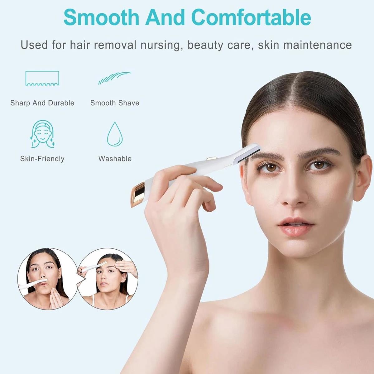 Finishing Touch Flawless Dermaplane Glow Replacement Heads 6 Pack Stainless Steel Blades For Facial Hair Removal And Exfoliation - Image 4