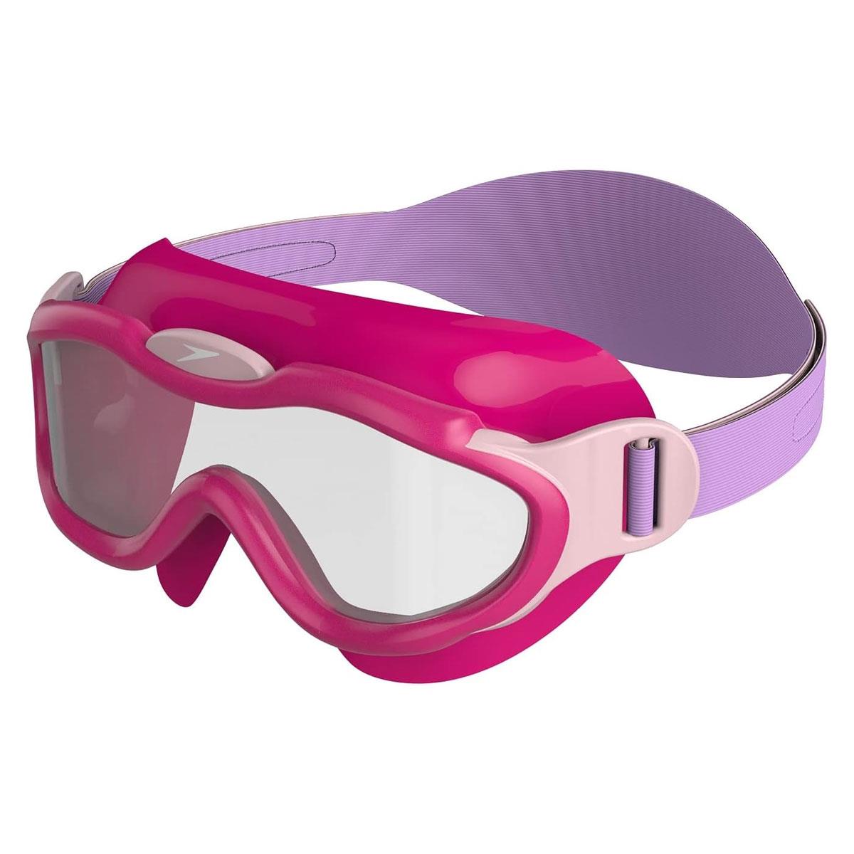 Speedo Infant Biofuse Sea Squad Swimming Mask Goggles Pink/Purple Anti-Fog UV Protection 1-3 Years