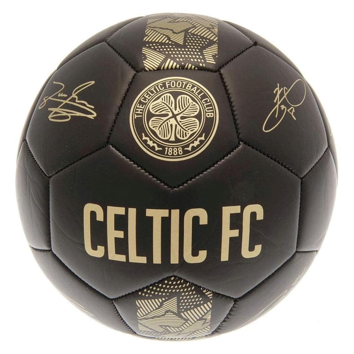 Team Merchandise Hy-Pro Celtic F.C. Signature Football Phantom Size 5 Officially Licensed with Player Signatures