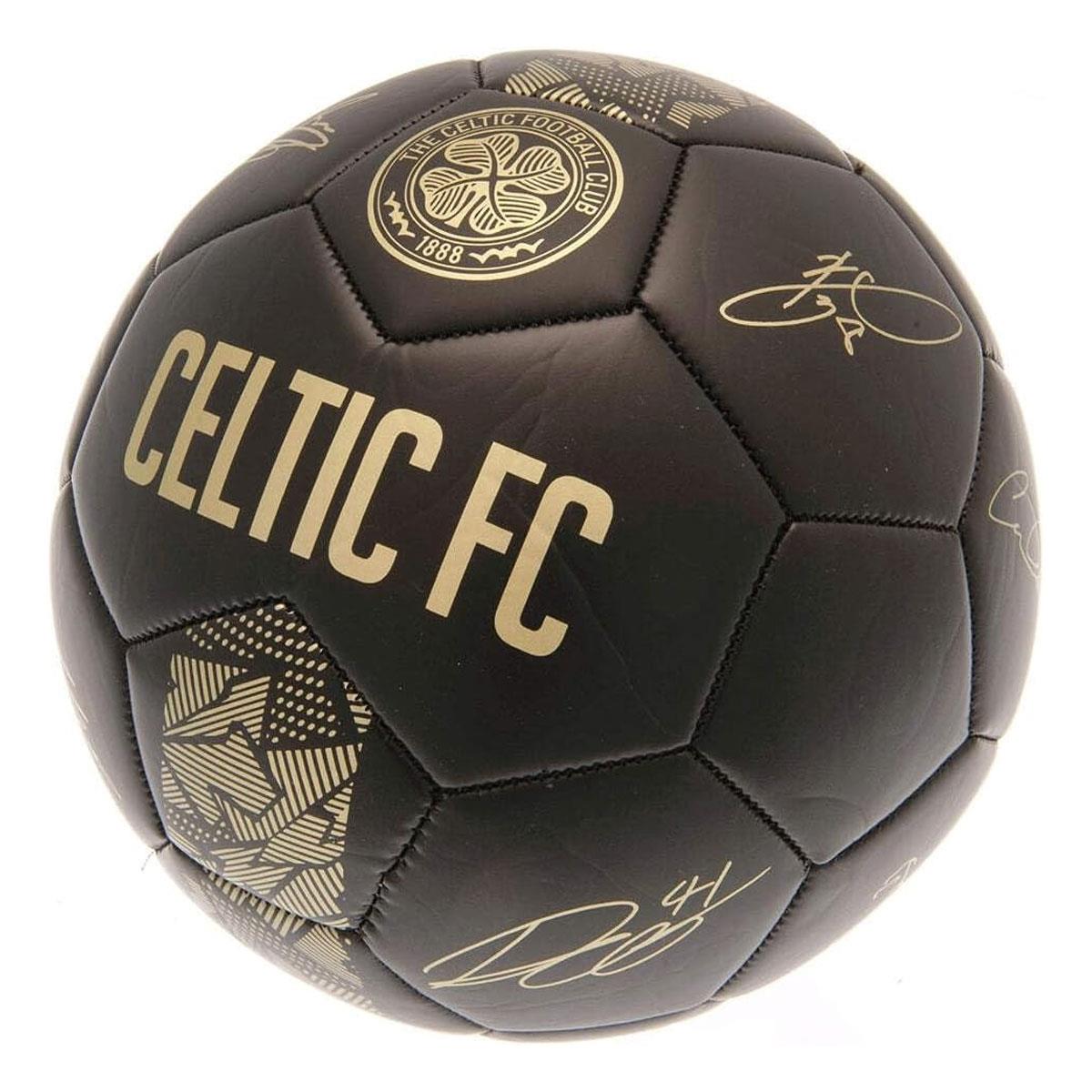 Team Merchandise Hy-Pro Celtic F.C. Signature Football Phantom Size 5 Officially Licensed with Player Signatures - Image 2