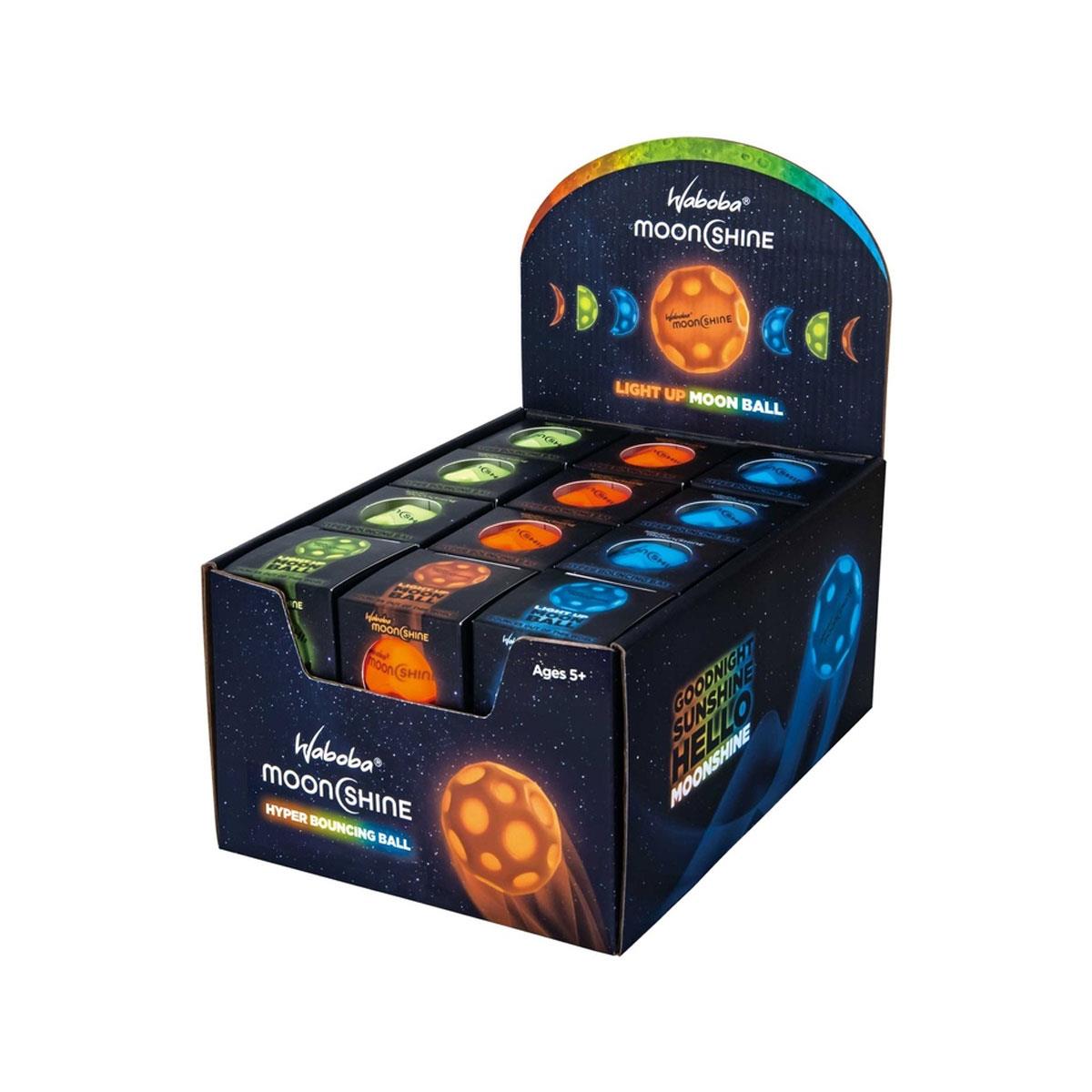 Waboba Moon Shine Light Up Bouncy Ball Assorted Colour LED Strobe Hyper Bouncy Outdoor Toy - Image 8
