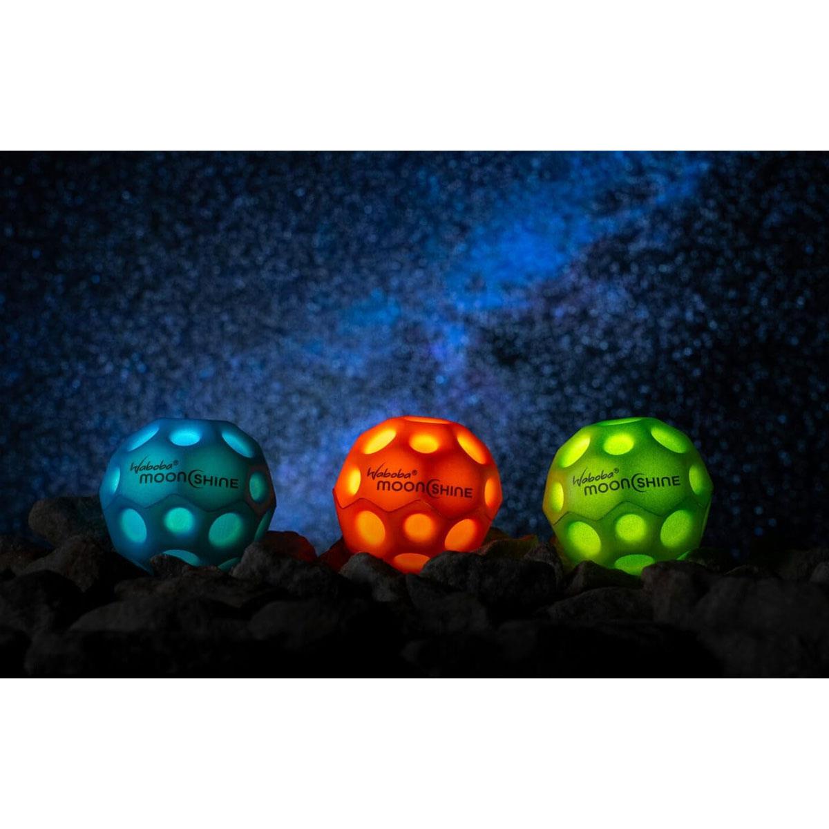Waboba Moon Shine Light Up Bouncy Ball Assorted Colour LED Strobe Hyper Bouncy Outdoor Toy - Image 9