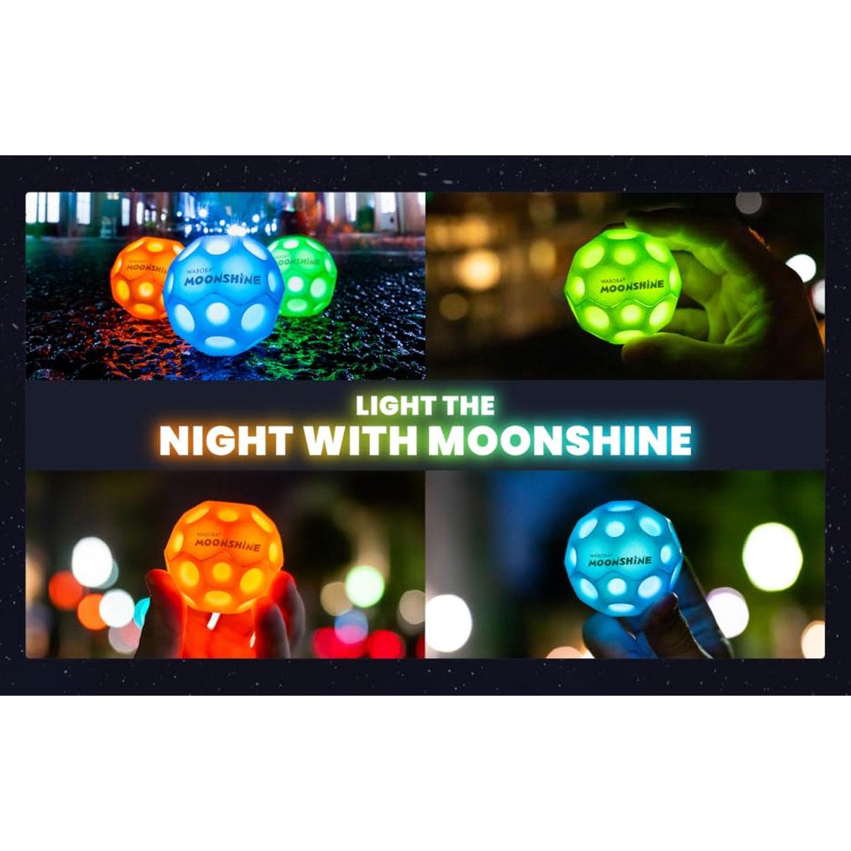 Waboba Moon Shine Light Up Bouncy Ball Assorted Colour LED Strobe Hyper Bouncy Outdoor Toy - Image 11