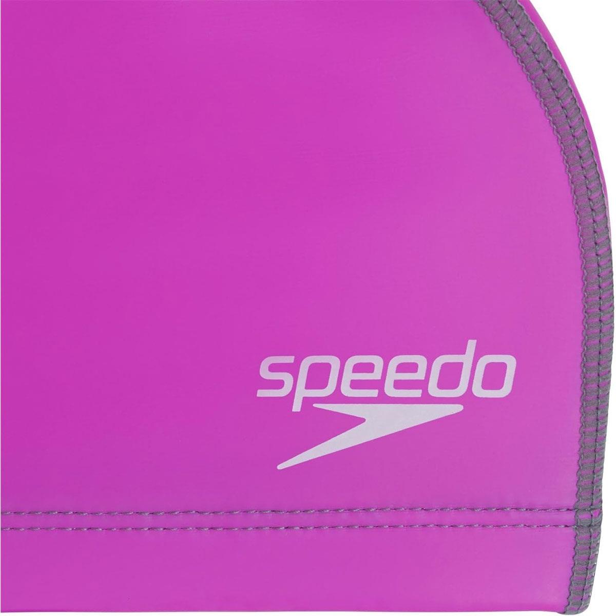 Speedo Unisex Long Hair Swim Cap Purple Silicone Snag-Free Easy-On Cap for Medium to Long Hair One Size - Image 3
