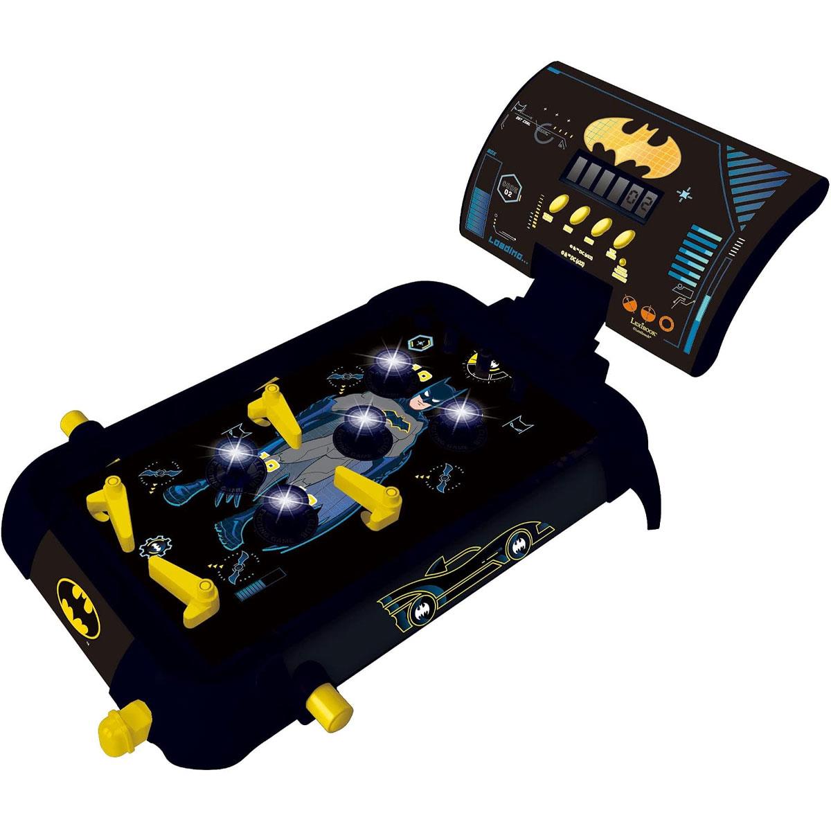 Lexibook Batman Electronic Pinball Machine LCD Score Lights & Sounds 5 Bumpers Black/Yellow - Image 3