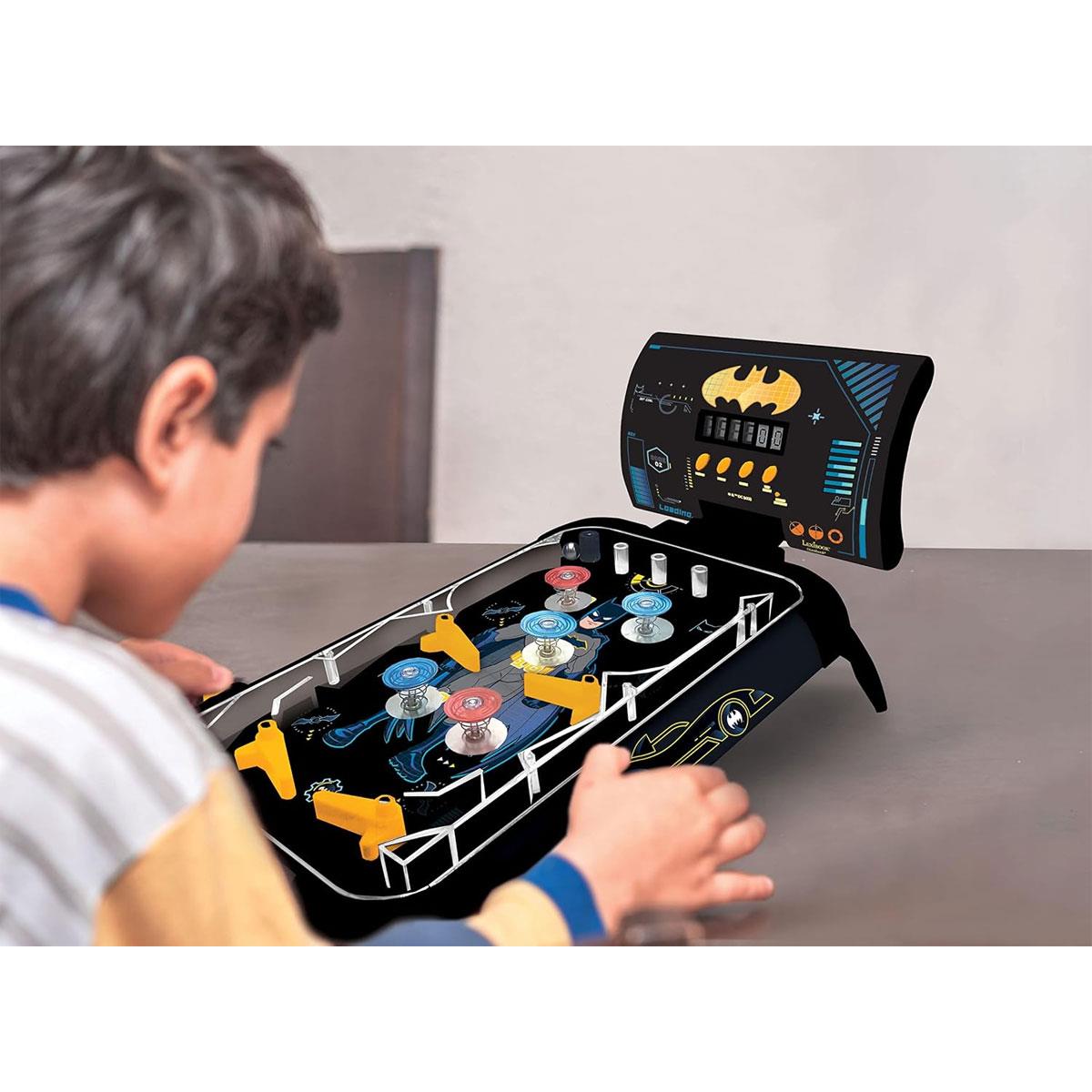 Lexibook Batman Electronic Pinball Machine LCD Score Lights & Sounds 5 Bumpers Black/Yellow - Image 5