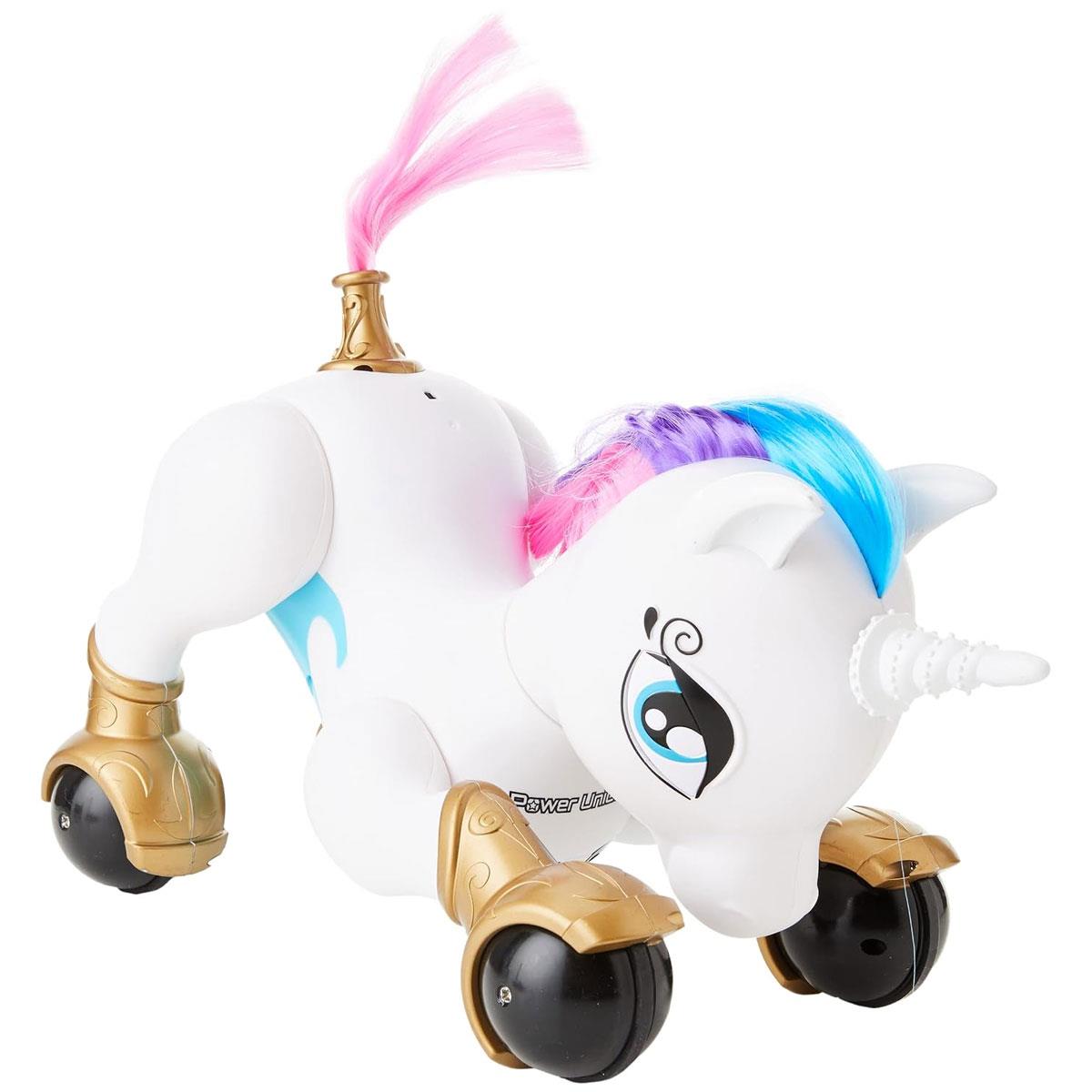 Lexibook Power Unicorn Smart Robotic Toy with Remote Control Programming & Gesture Control White/Pink/Blue - Image 4