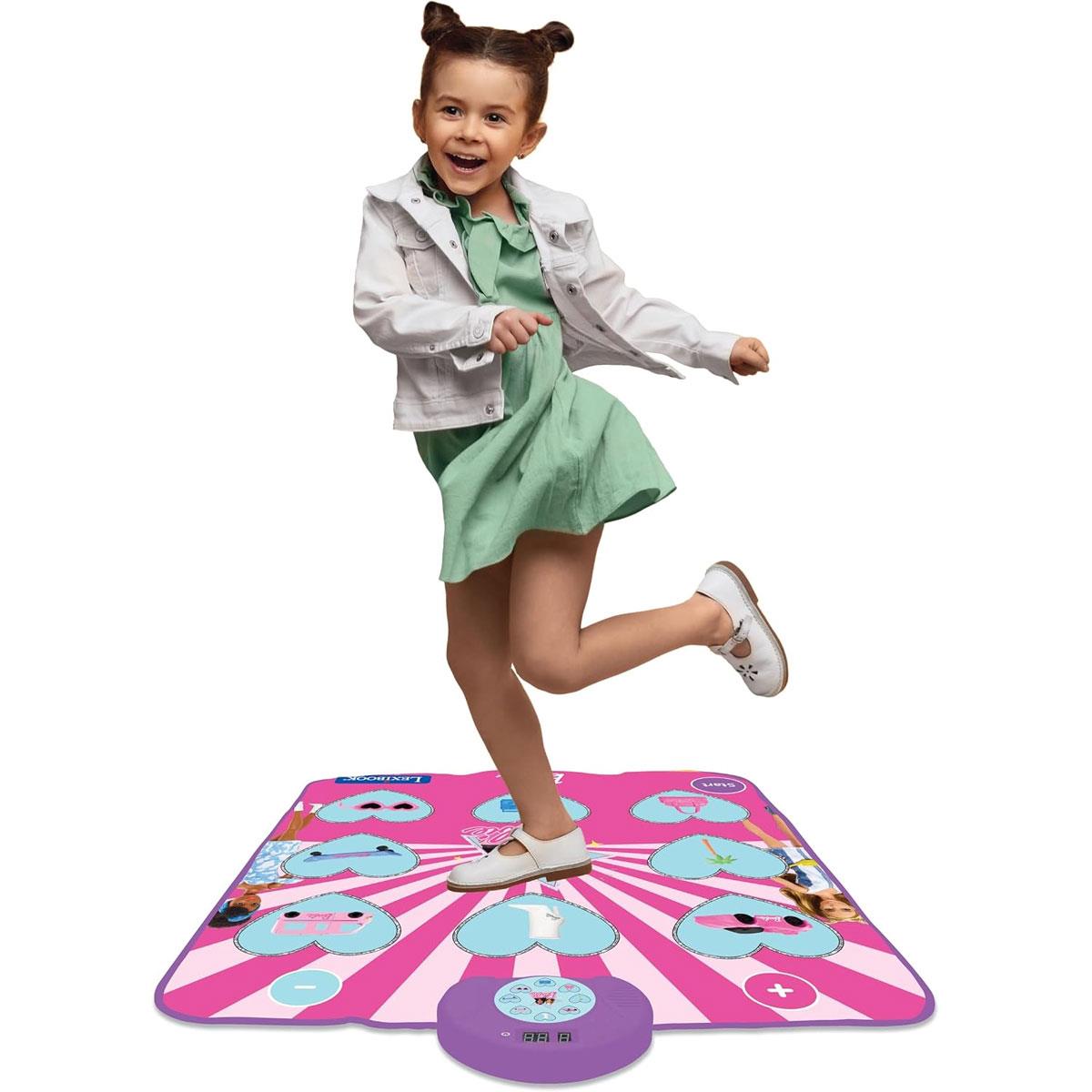 Lexibook Barbie Electronic Dance Mat Bluetooth 6 Game Modes 8 Light-Up Buttons Pink - Image 4