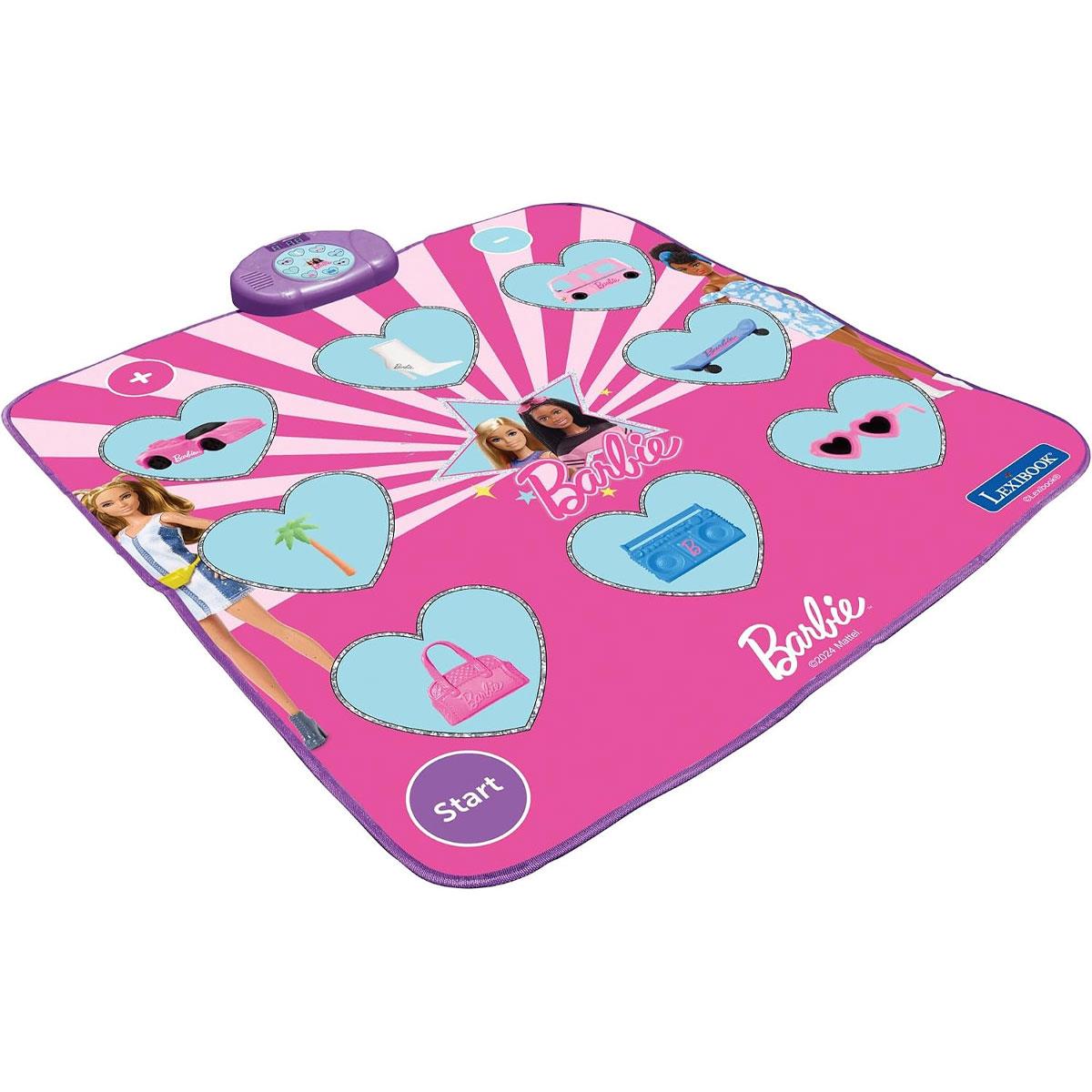 Lexibook Barbie Electronic Dance Mat Bluetooth 6 Game Modes 8 Light-Up Buttons Pink - Image 7