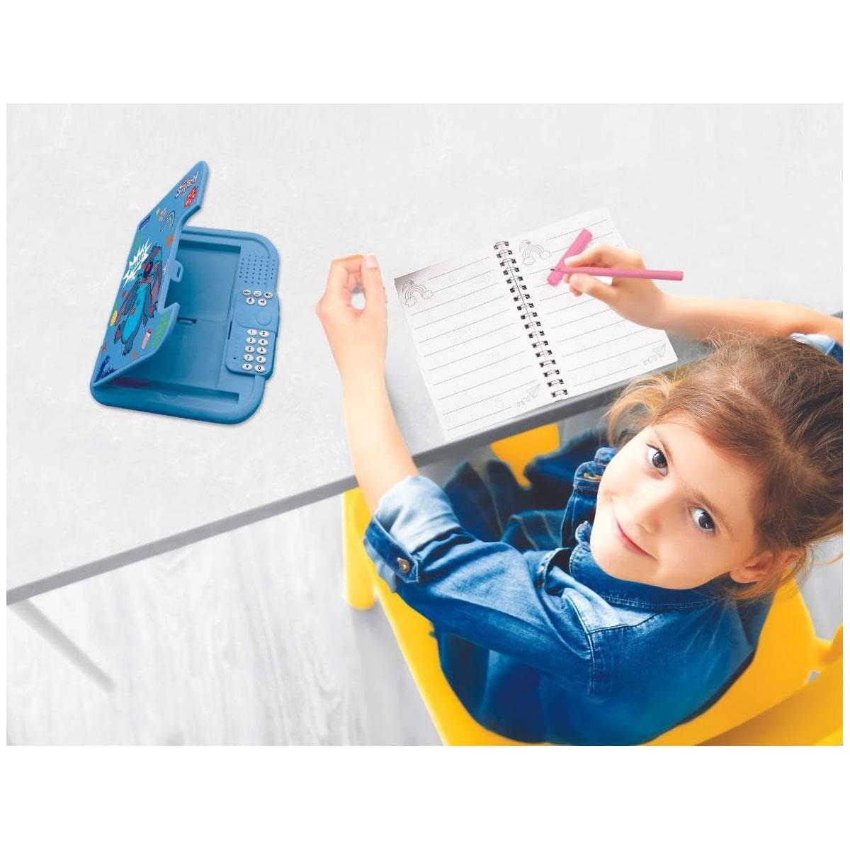 Lexibook Disney Stitch Electronic Diary with Pen Password Protection Voice Recorder Voice Changer & Notebook Blue - Image 2