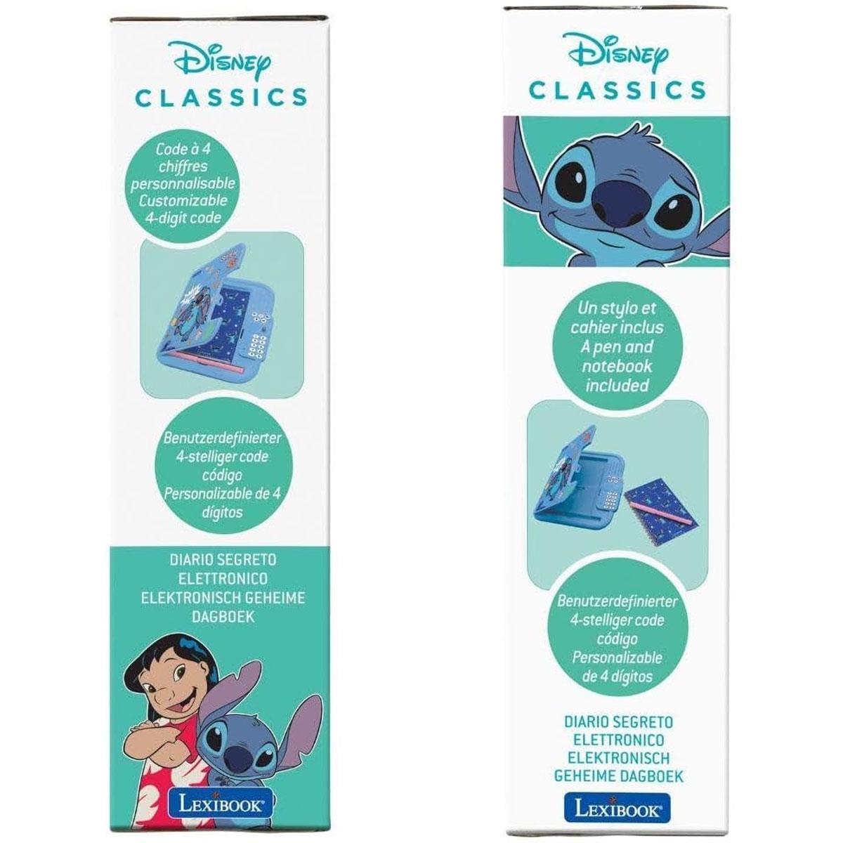 Lexibook Disney Stitch Electronic Diary with Pen Password Protection Voice Recorder Voice Changer & Notebook Blue - Image 8