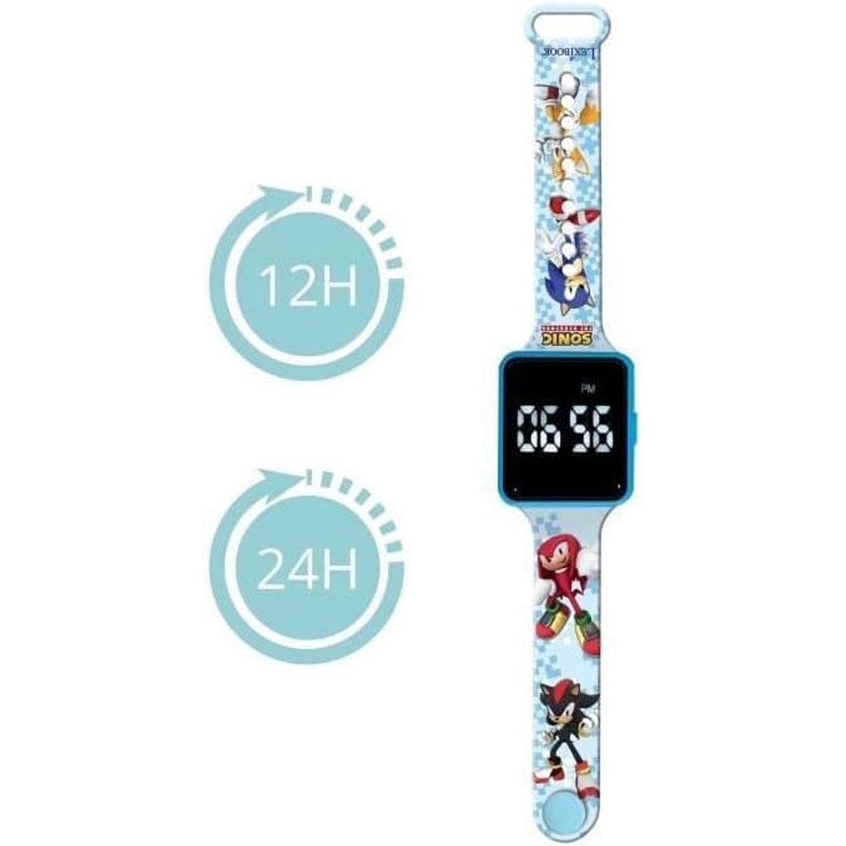 Lexibook Sonic Digital Watch for Kids Blue Silicone Strap LED Display 12/24 Hour Format - Image 4