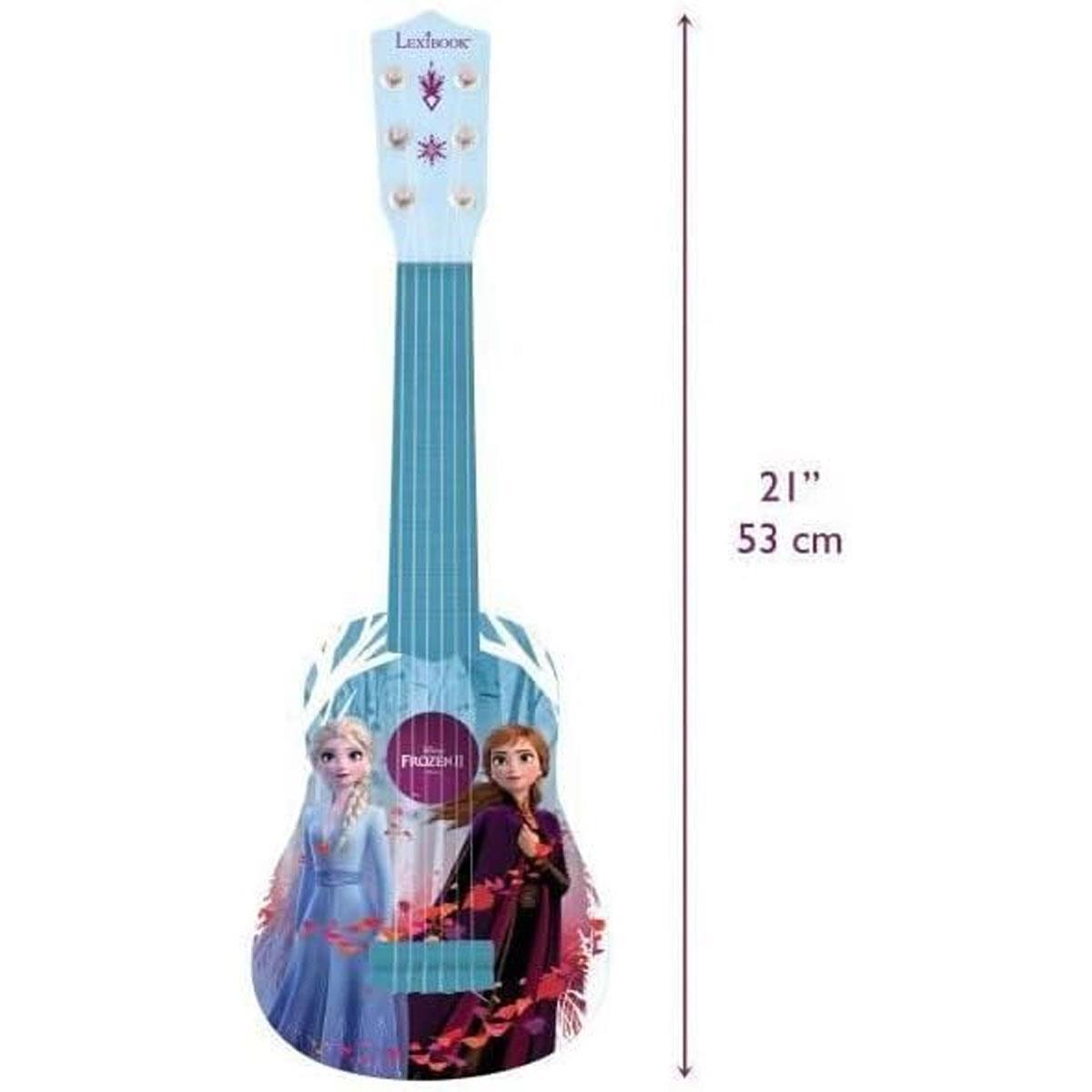 Lexibook Disney Frozen 2 My First Guitar for Kids 21-Inch Plastic Guitar 6 Nylon Strings Blue/Purple 3+ Years - Image 3