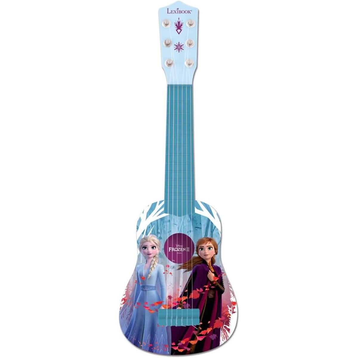 Lexibook Disney Frozen 2 My First Guitar for Kids 21-Inch Plastic Guitar 6 Nylon Strings Blue/Purple 3+ Years - Image 4