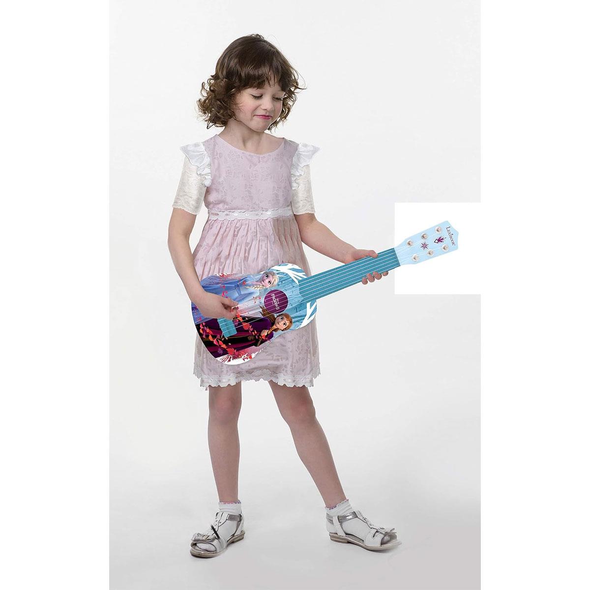 Lexibook Disney Frozen 2 My First Guitar for Kids 21-Inch Plastic Guitar 6 Nylon Strings Blue/Purple 3+ Years - Image 10