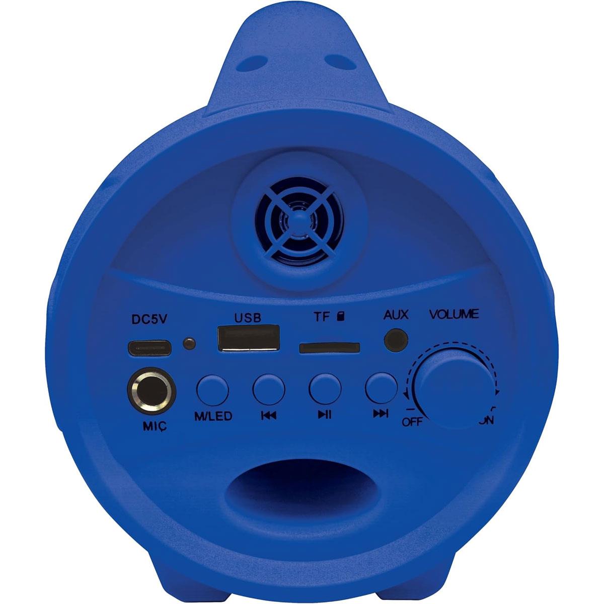 Lexibook Spider-Man Bluetooth Karaoke Speaker with Microphone TWS USB SD Aux-In Multicolour Lights Blue - Image 4