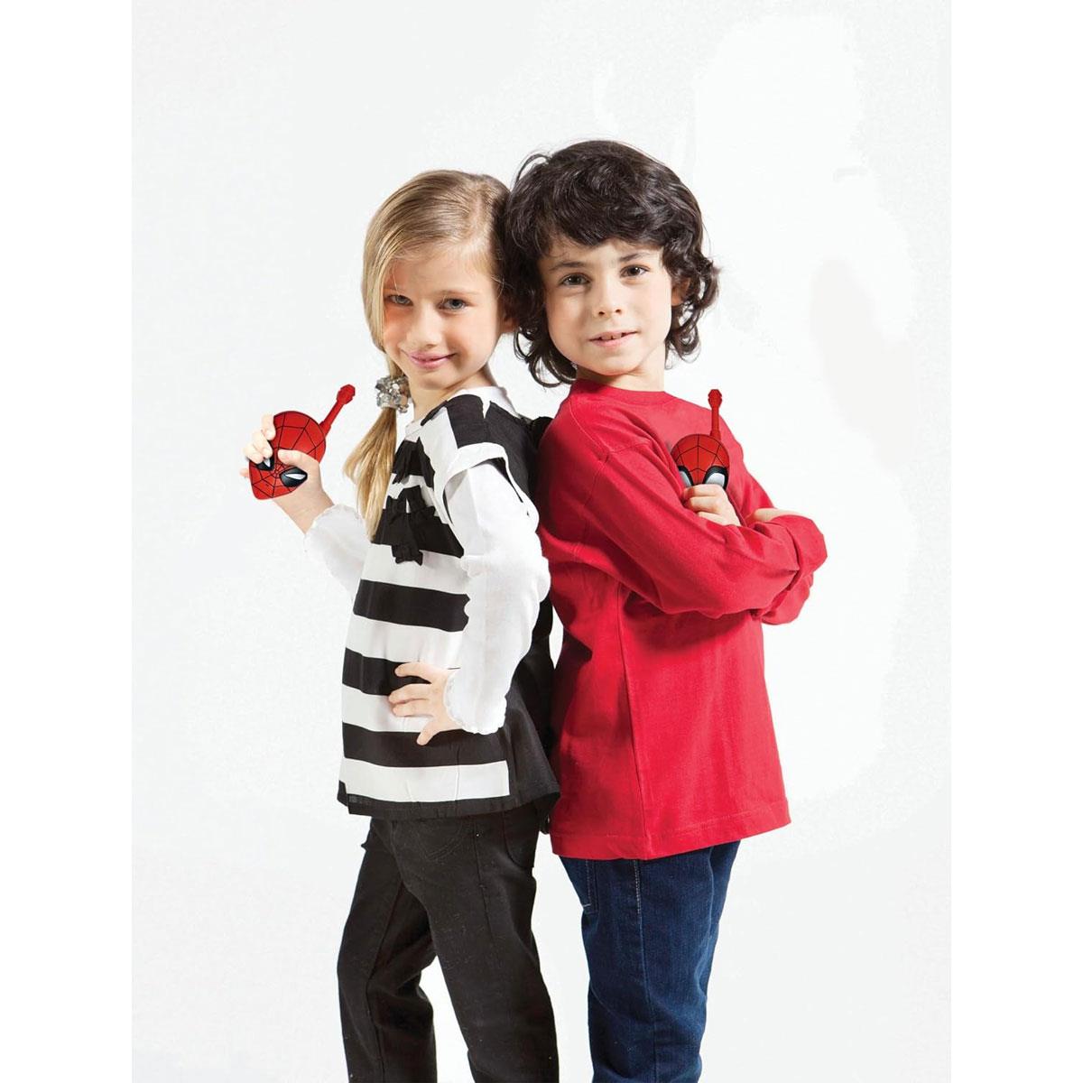 Lexibook Spider-Man 3D Walkie-Talkies 500m Range 2 Channels Red 2 Pack - Image 2