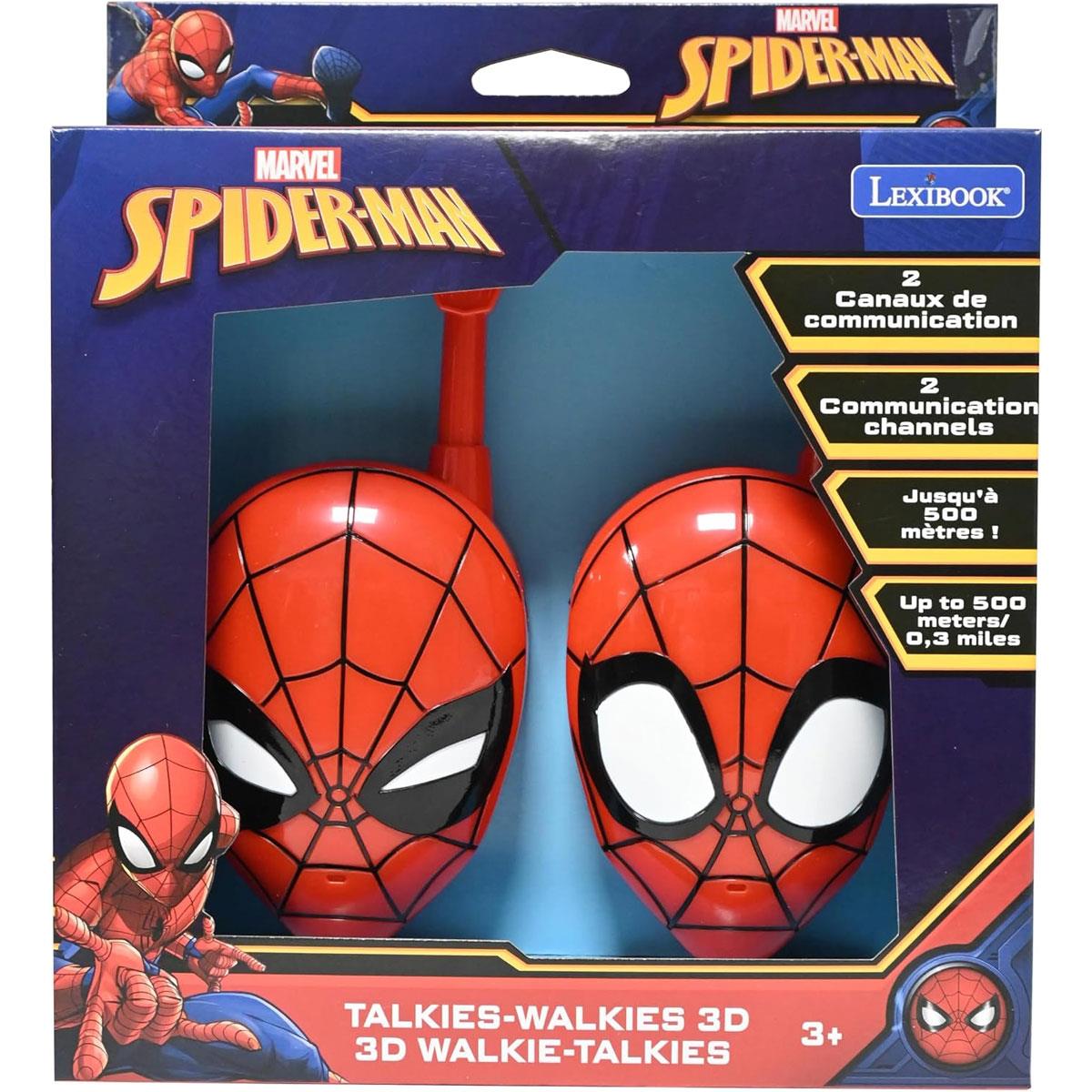 Lexibook Spider-Man 3D Walkie-Talkies 500m Range 2 Channels Red 2 Pack - Image 4