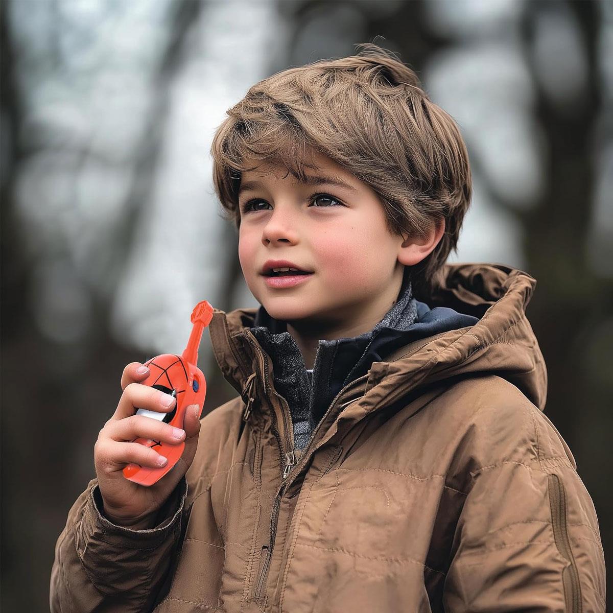 Lexibook Spider-Man 3D Walkie-Talkies 500m Range 2 Channels Red 2 Pack - Image 5