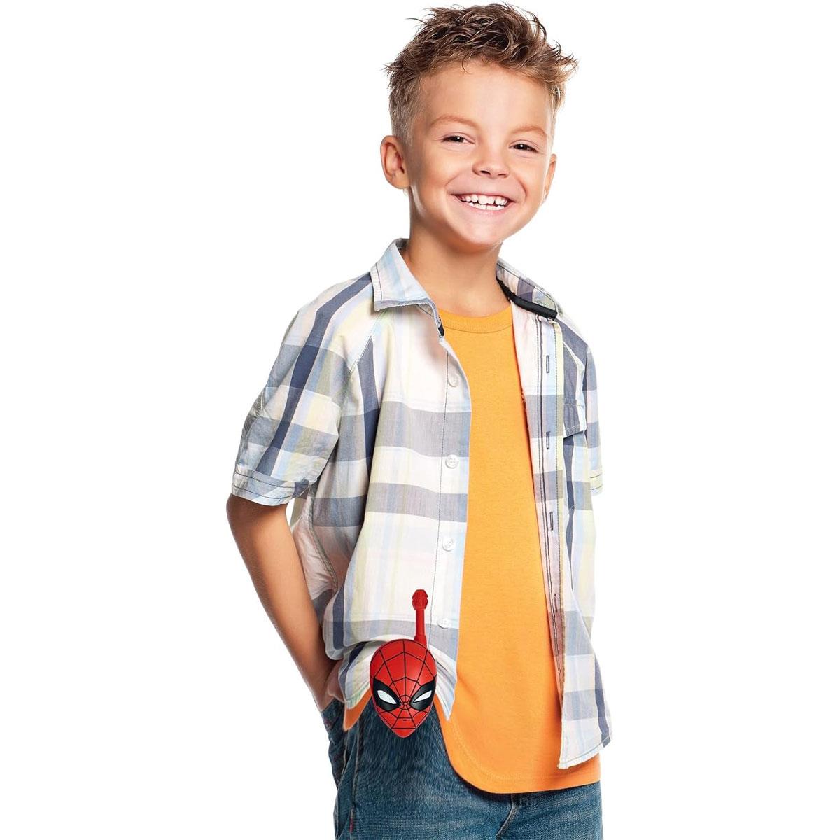 Lexibook Spider-Man 3D Walkie-Talkies 500m Range 2 Channels Red 2 Pack - Image 6