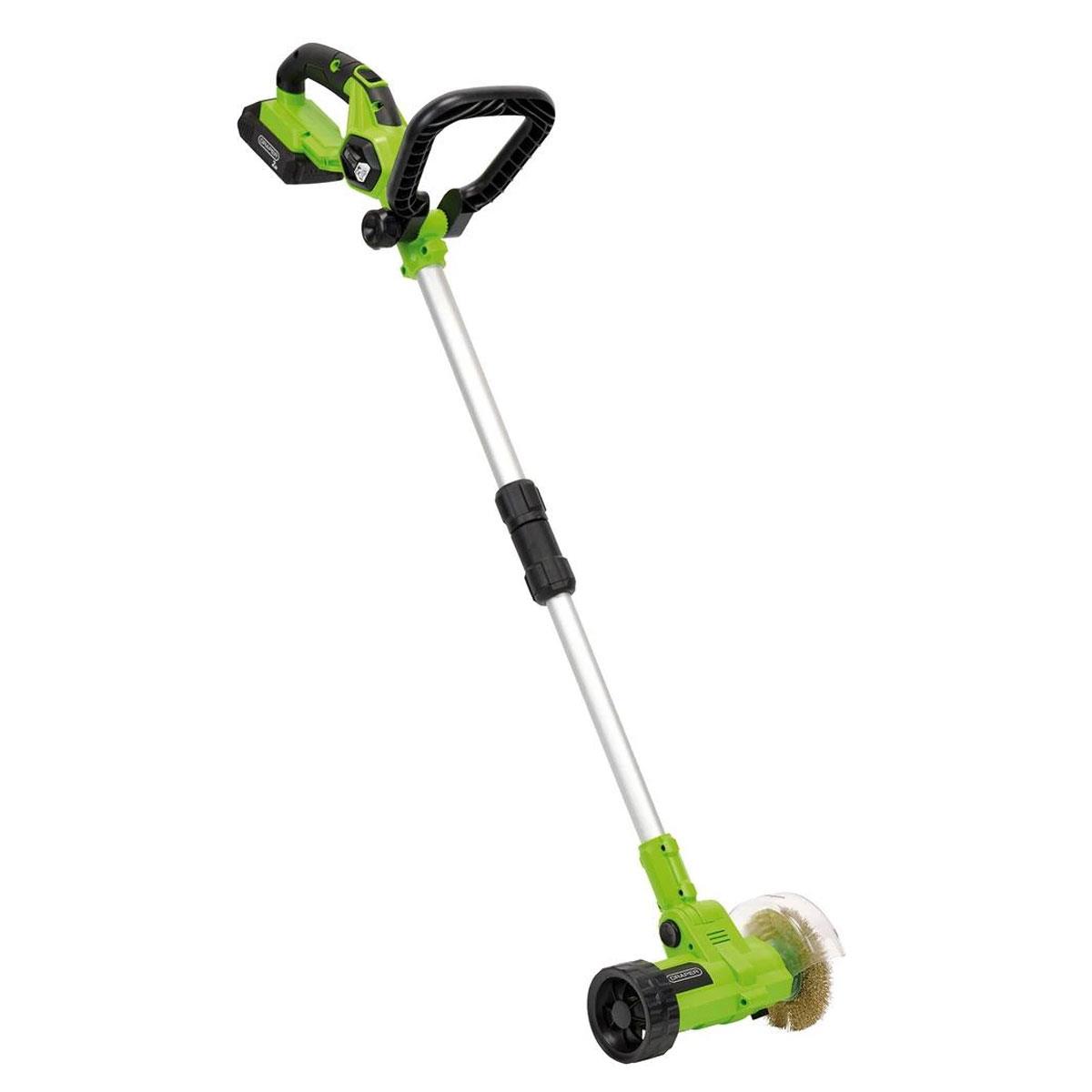 Draper 18V Cordless Weed Remover 115mm with 2.0Ah Li-Ion Battery Charger and Interchangeable Brushes - Image 3