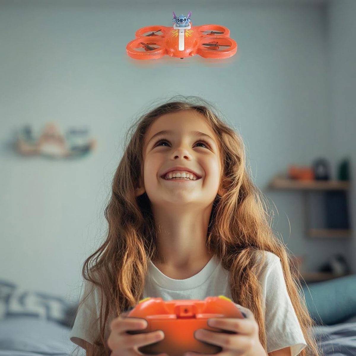 Lexibook Disney Stitch RC Flying Spaceship with 3D Figure Gesture Control Loops & Rechargeable Battery Multicolor - Image 5