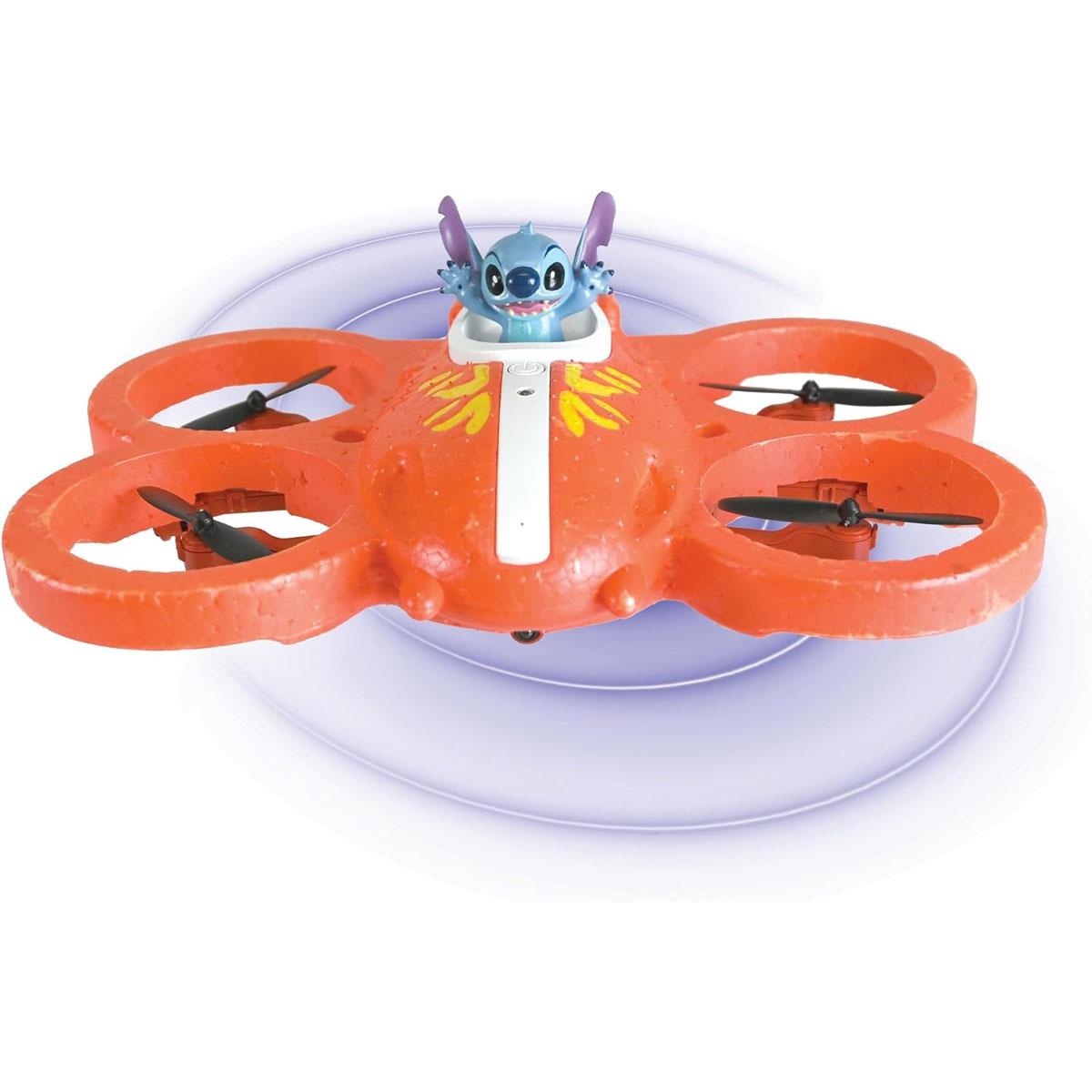 Lexibook Disney Stitch RC Flying Spaceship with 3D Figure Gesture Control Loops & Rechargeable Battery Multicolor - Image 8