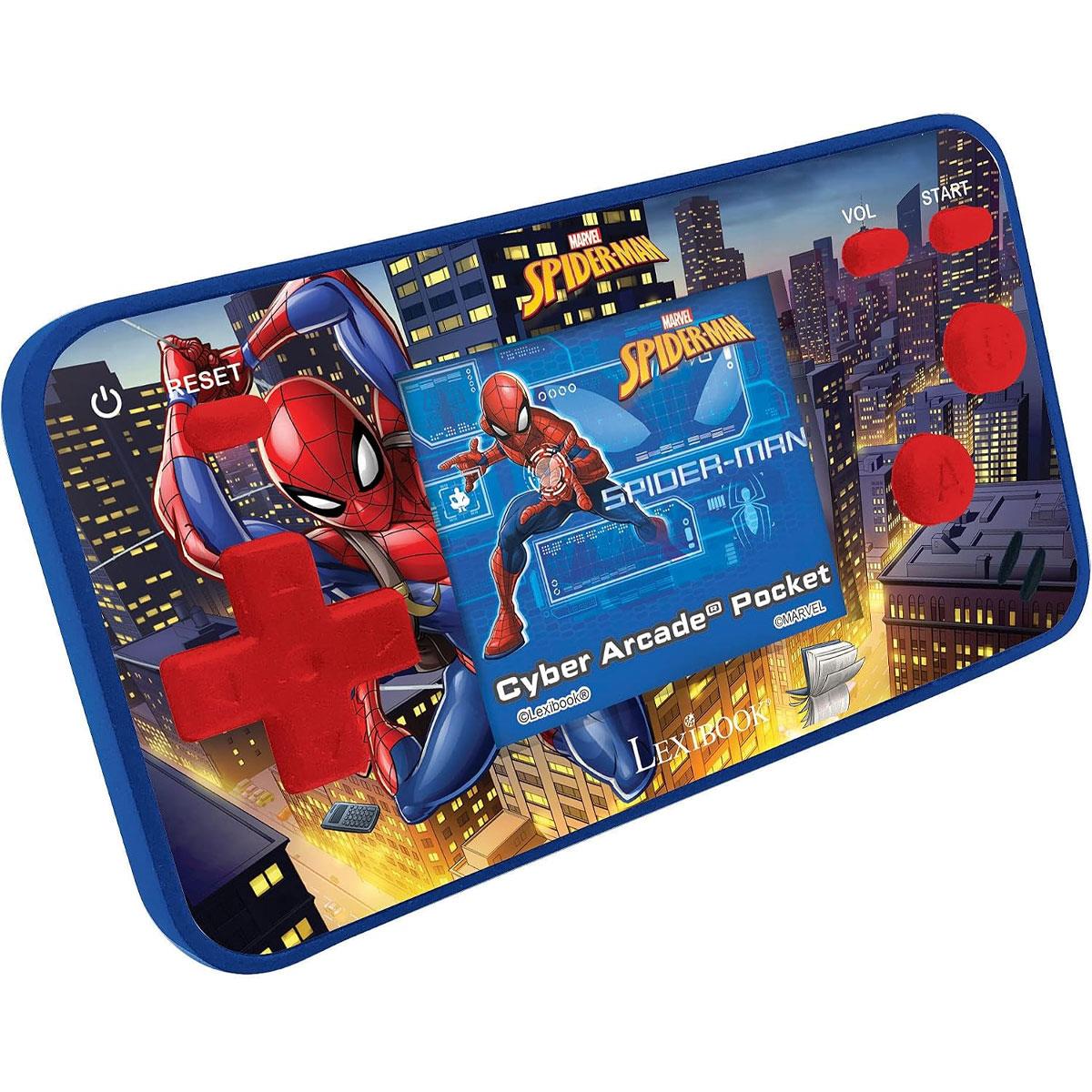 Lexibook Spider-Man Handheld Arcade Pocket Console 150 Games 1.8-inch LCD Red/Blue - Image 3