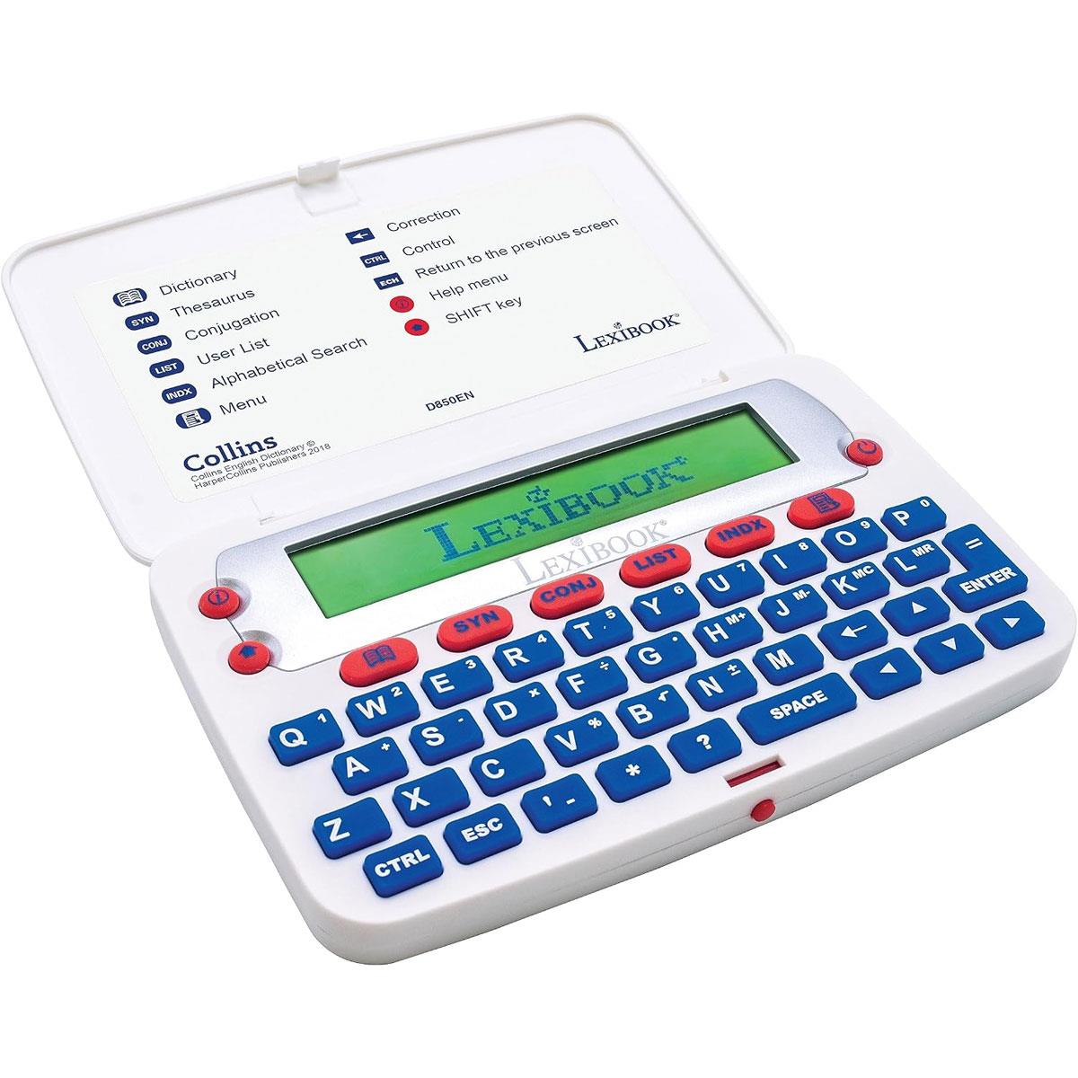 Lexibook Collins English Dictionary 13th Edition Electronic Dictionary with Thesaurus Spellchecker Blue/White - Image 4