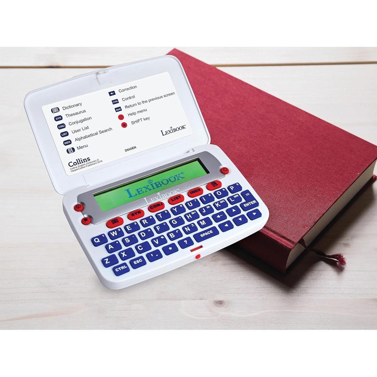 Lexibook Collins English Dictionary 13th Edition Electronic Dictionary with Thesaurus Spellchecker Blue/White - Image 6